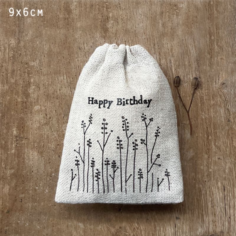 Πουγκί μικρό 8,5εκ.-Happy Birthday