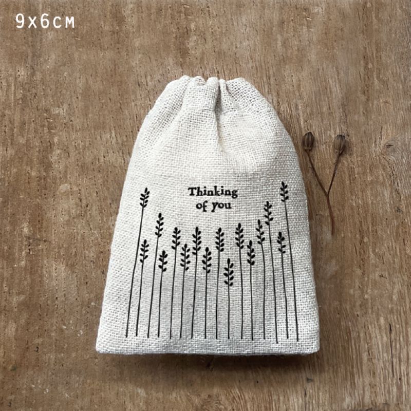 Μικρό πουγκί με κορδόνι 6,5x8,5εκ. - Thinking of you