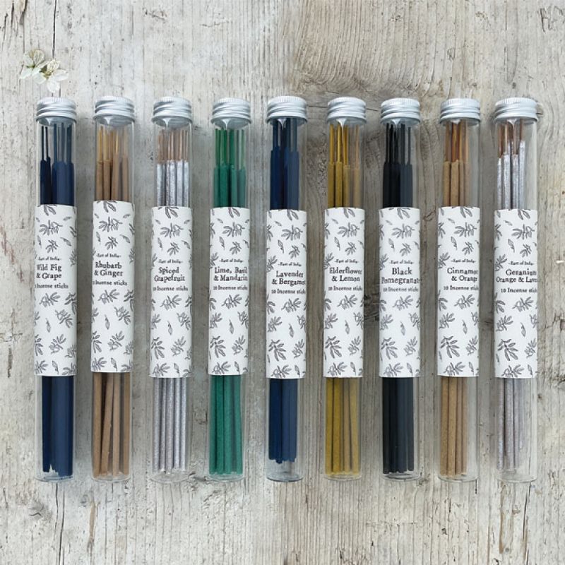 Tube of incense sticks-Rhubarb & Ginger