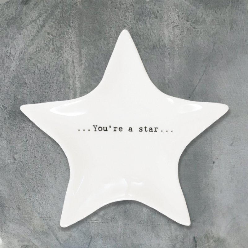 Πιατάκι αστέρι πορσελάνη - You're a star