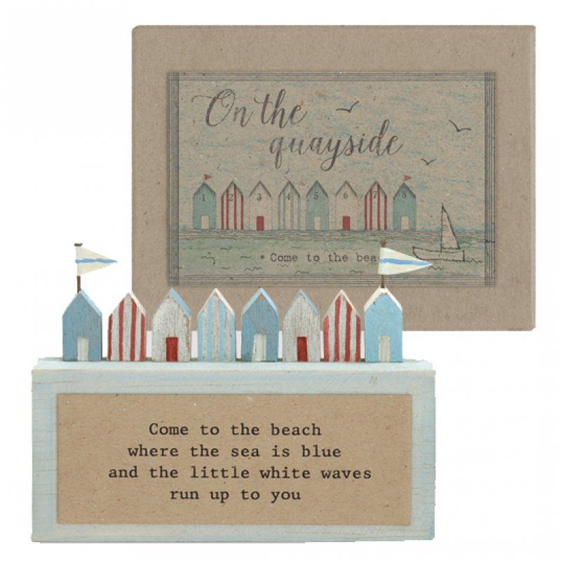 Wooden plaque – Come  to the beach