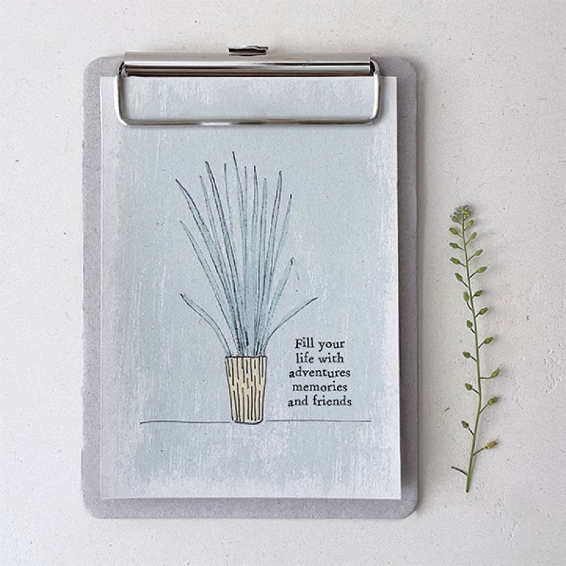 Hanging plant pad-Fill your life with adventures Size: 12x1,5x16,5 cm