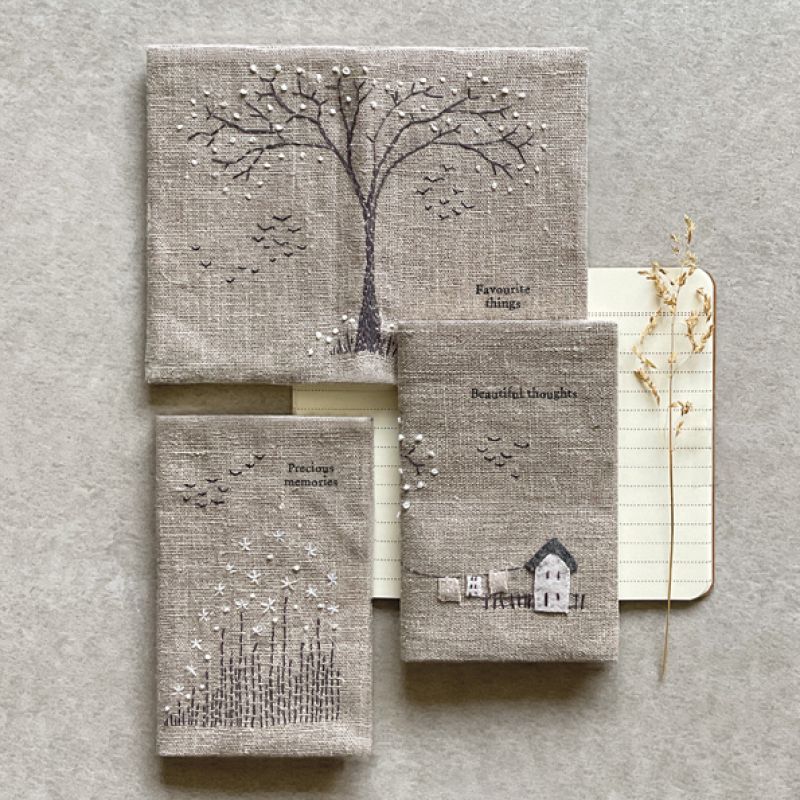 Small linen book-Favourite things