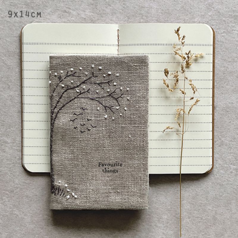Small linen book-Favourite things