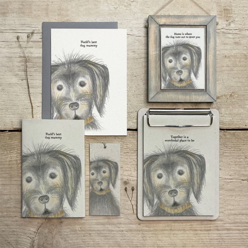 Βιβλιαράκι block print σκύλος-Best dog …
