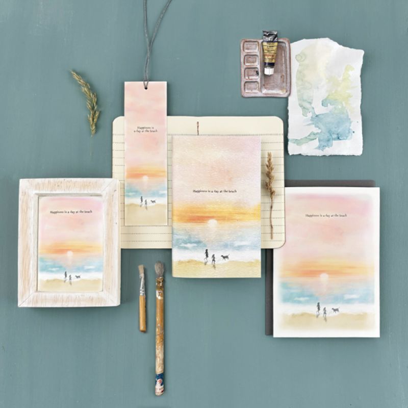 Σελιδοδείκτης Seascape -Happiness day at the beach 4,5x10,5εκ.