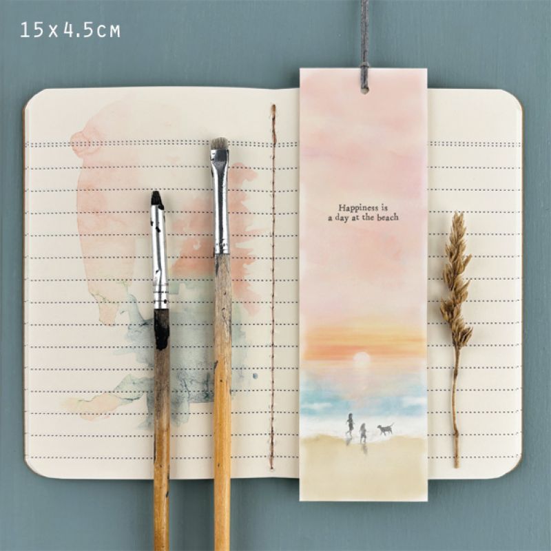 Σελιδοδείκτης Seascape -Happiness day at the beach 4,5x10,5εκ.