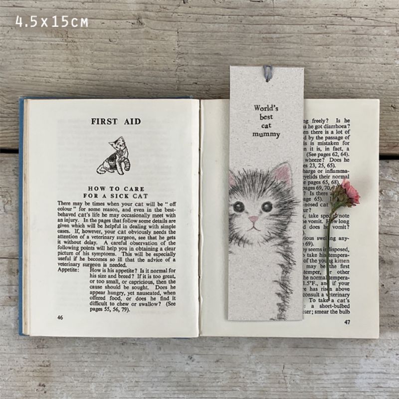 Σελιδοδείκτης γάτα-Best cat mummy 4,5x10,5εκ.