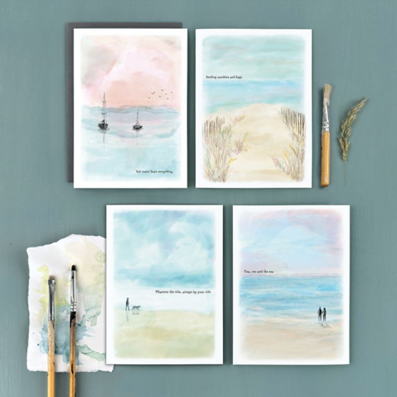 Seascape κάρτα-You, me and the sea 12x16,5εκ.