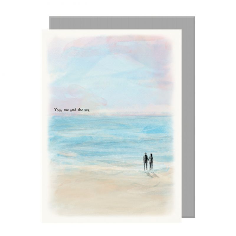 Seascape κάρτα-You, me and the sea 12x16,5εκ.