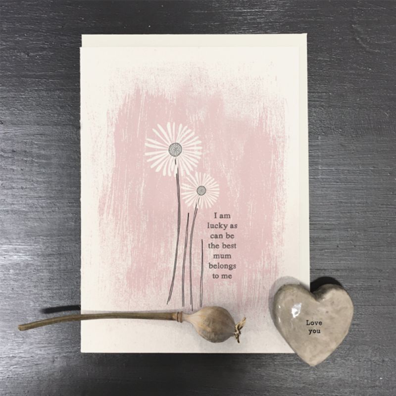 Blossom κάρτα-As lucky as can be best mum 12x16,5εκ.