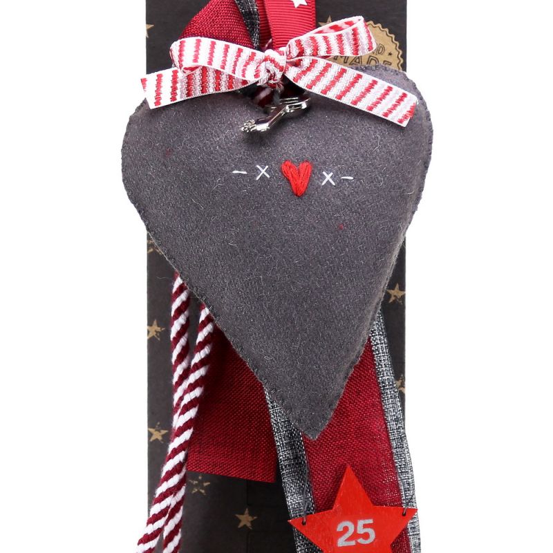 Lucky charm - embroidered heart