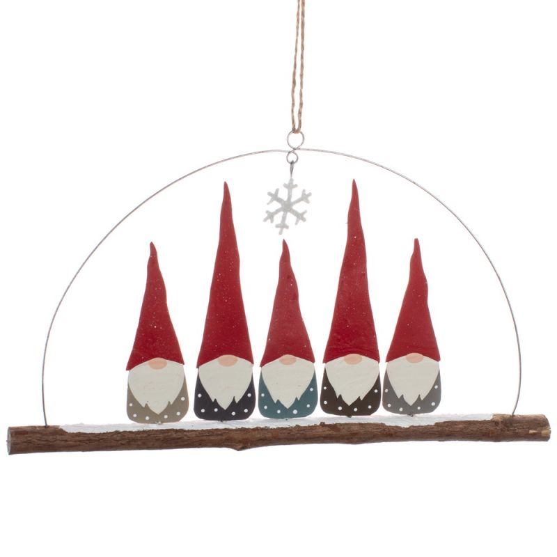 Five Tomte Gnomes size:12x21x1