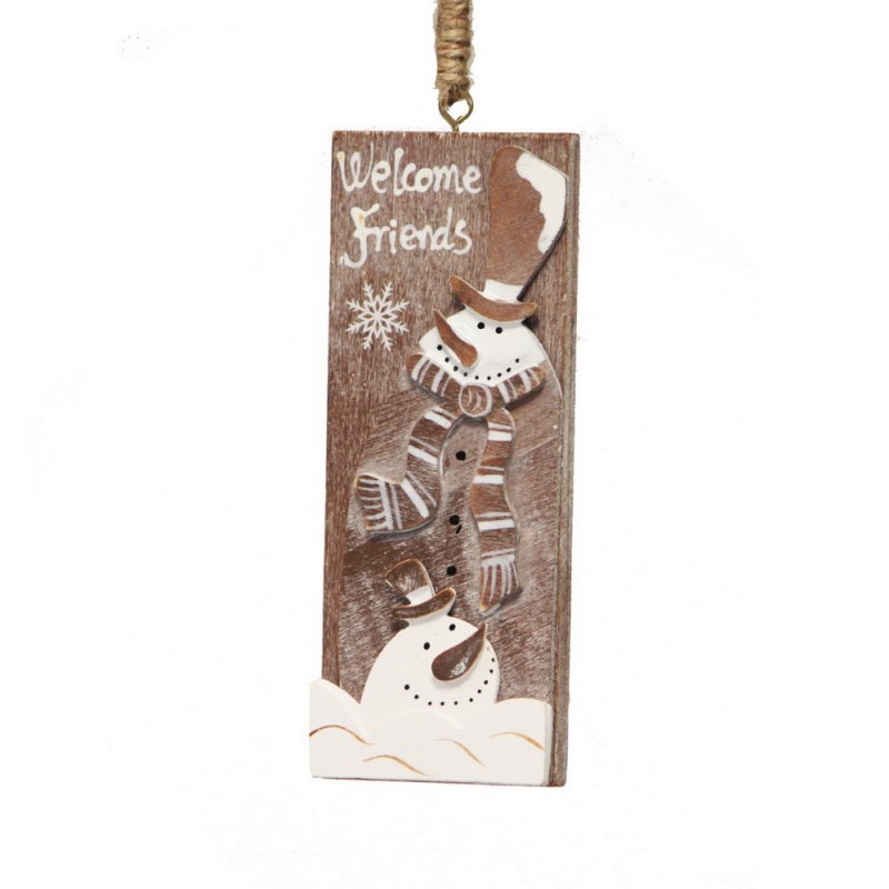 6.5×16.5cm Wood S/man Hanger Natural