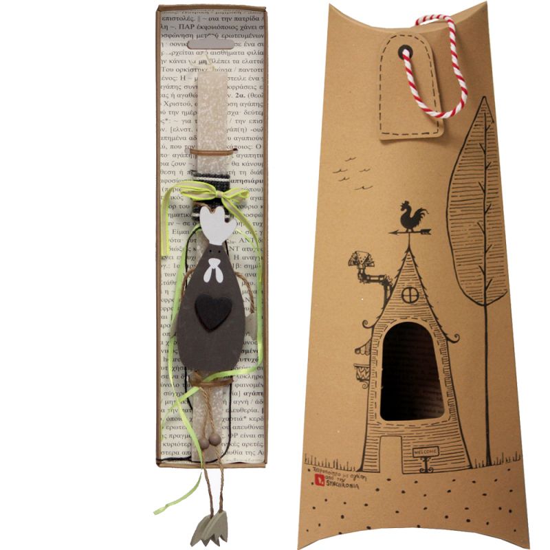 Easter Candle Wooden animal