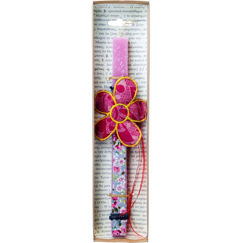 Λαμπάδα Λουλούδι από σάρι Flower