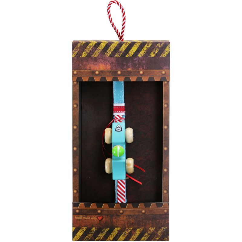 Easter Candle Wooden car with  driver