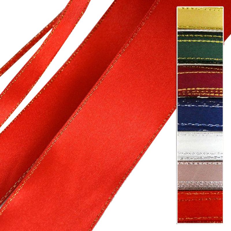 METALIC FINISH SATEN 1cmx23m-red