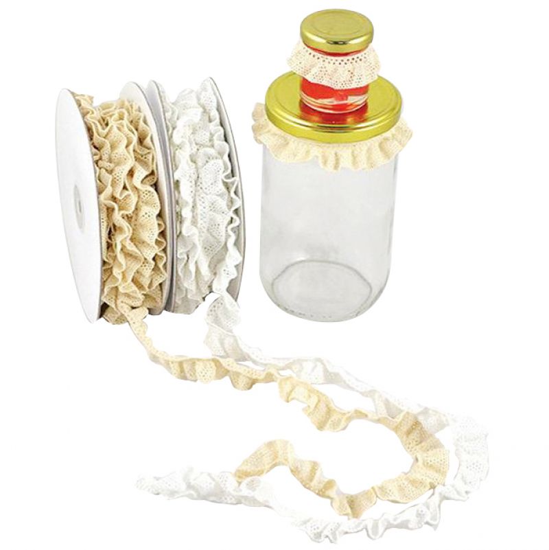 Κορδέλα 9μ. ELASTIC LACE RIBBON 20χιλ. - Ιβουάρ