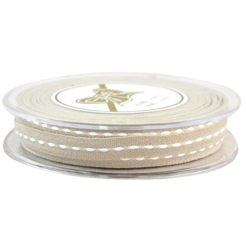 Κορδέλα COTTON MIDDLE EDGE 10χιλ.X18μ. φυσικό