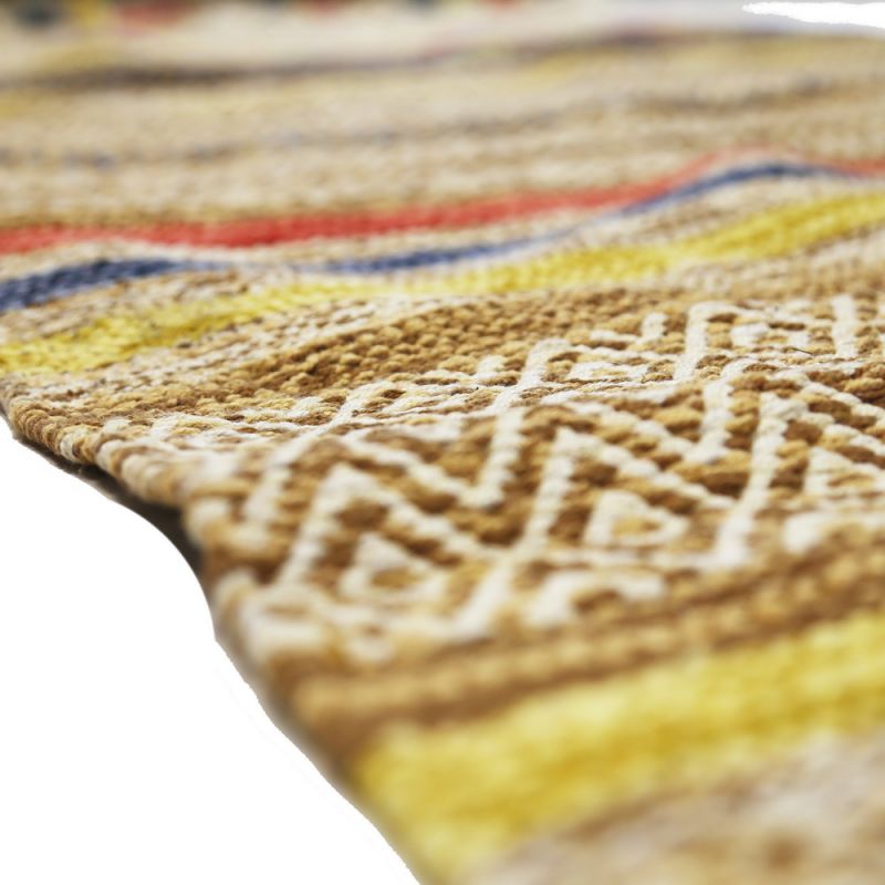 Antara cotton hand loom rug 90x150cm - GOLD