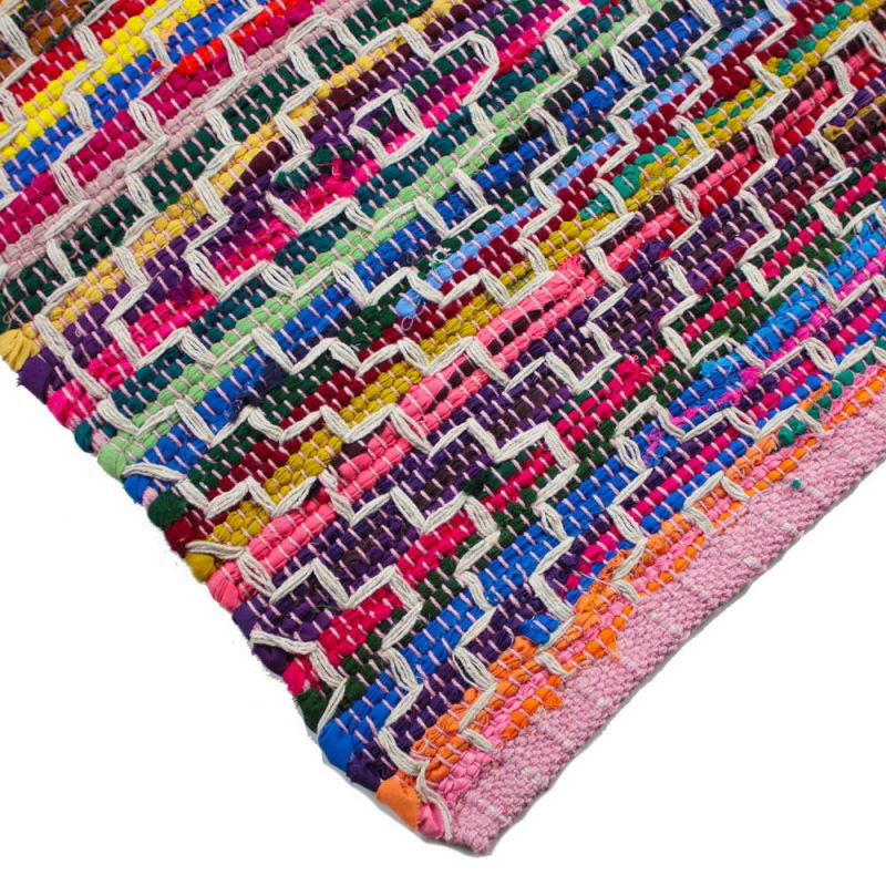 Mandira recycled cotton rag rug, 60 x 90cm