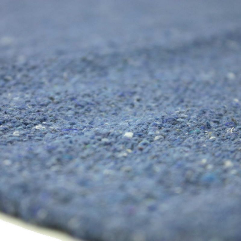 Plain Recycled Yarn Rug Indigo(IN) 90 x 150cm