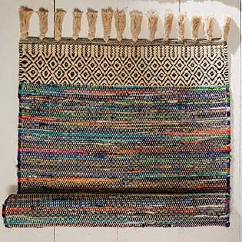 Χαλί 75x135 chenille μπλε
