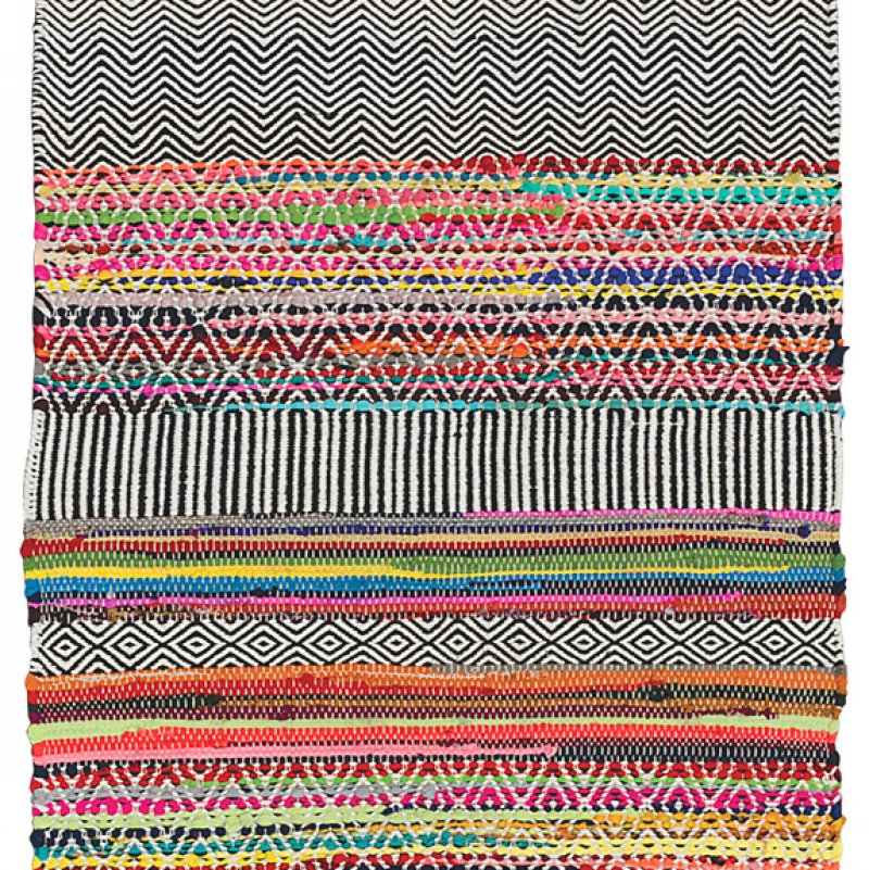 Rishikesh handloom indian rug, 75x240cm