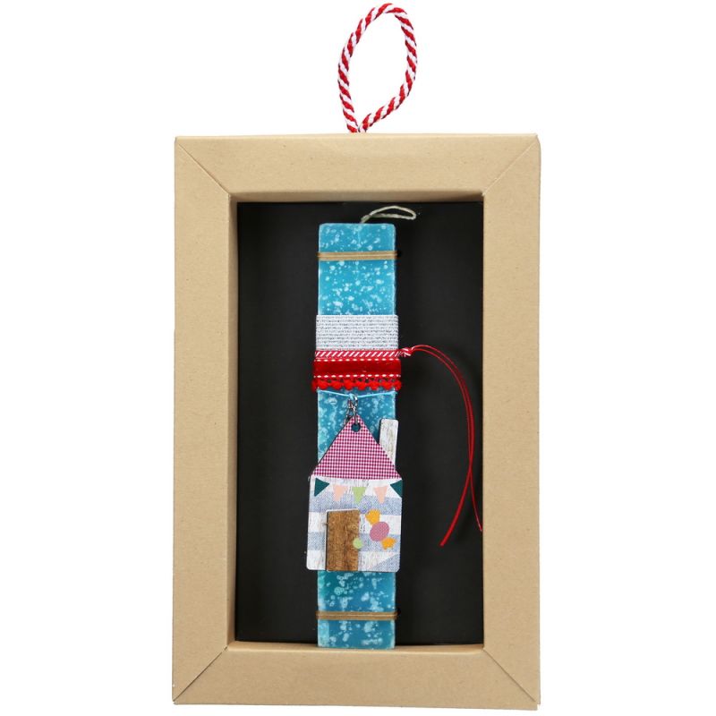 Easter Candle Keyring house