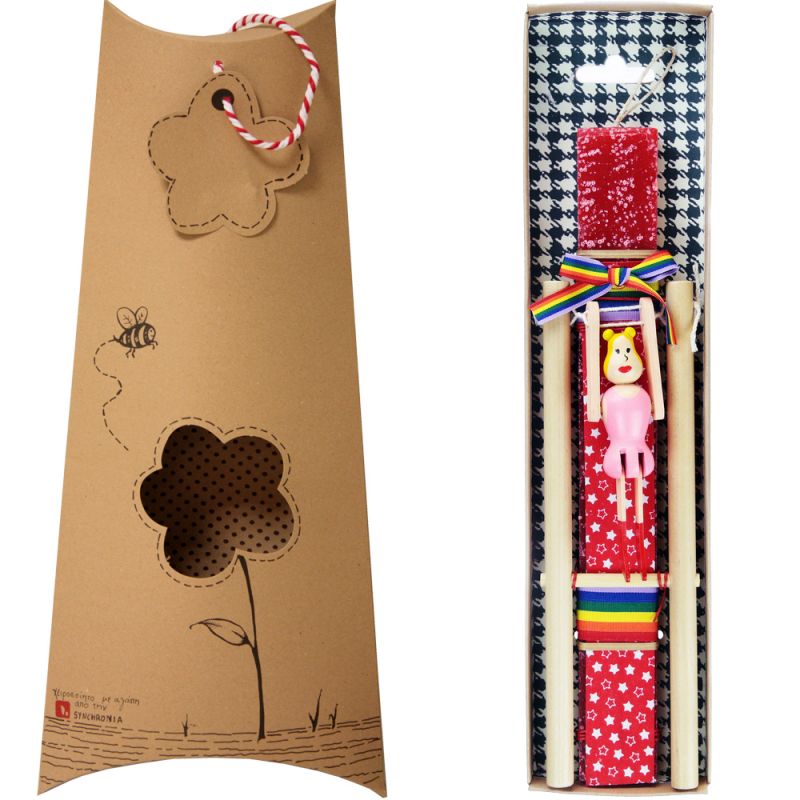 Easter Candle wooden acrobat