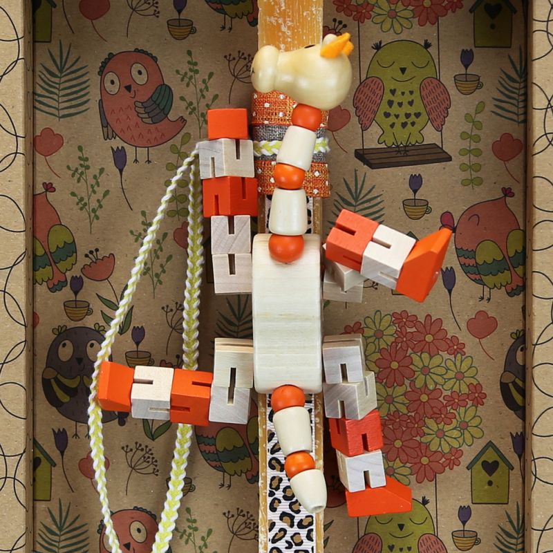 Easter candle with Transformer Animal - Giraffe