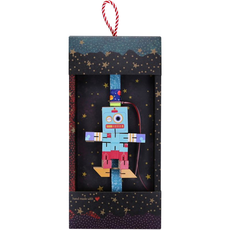 Easter candle with Robot Transformer - Mint