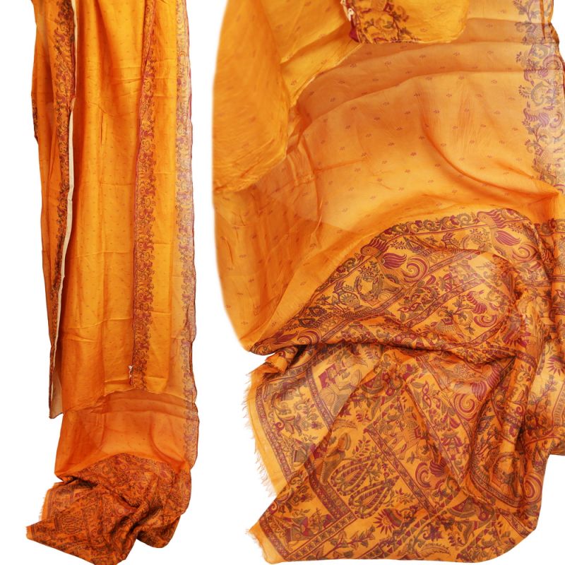 Old rayon sari approx 5m asst'd