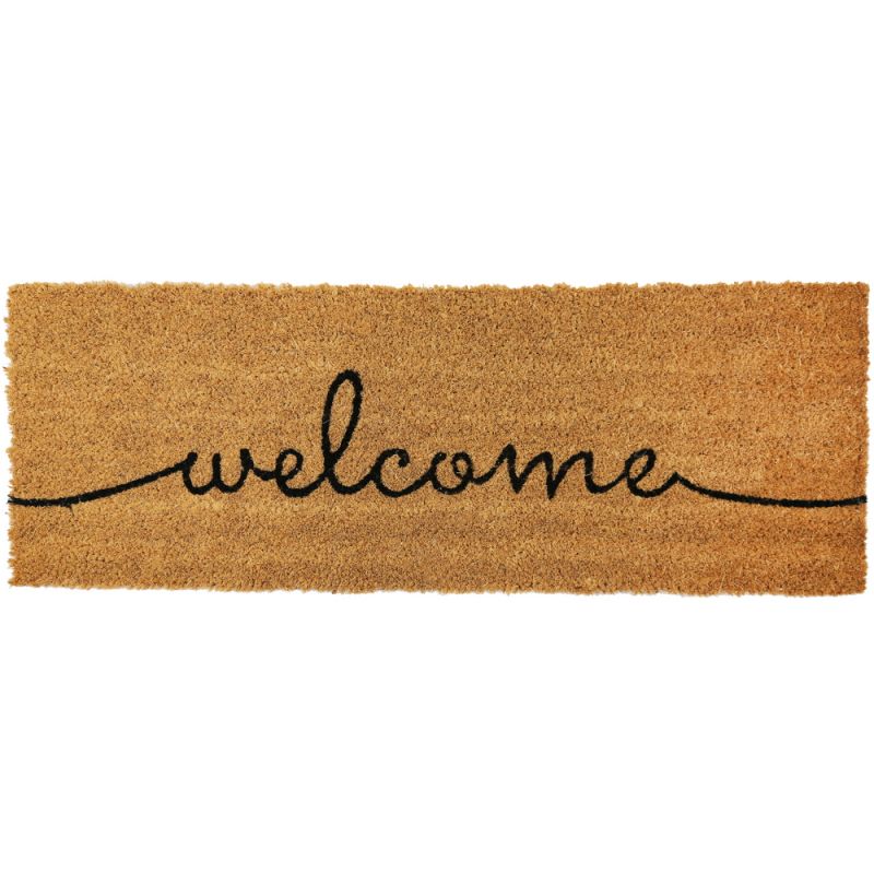 Mat Welcome coco 28x78x1.5cm - Natural/Black
