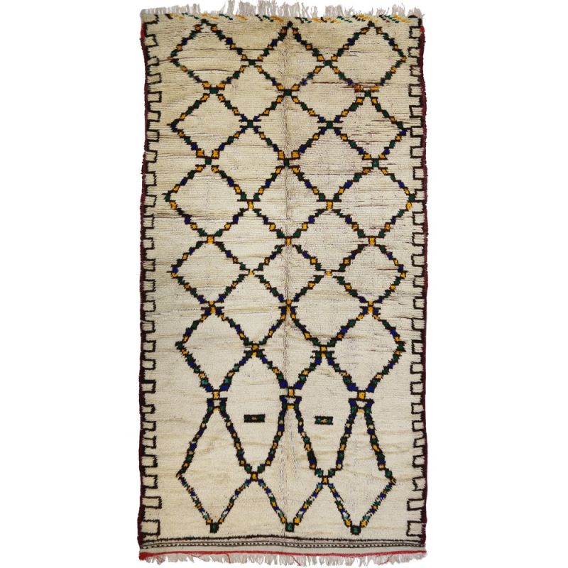 Χαλί 293x140εκ. Nomad - White Checkers