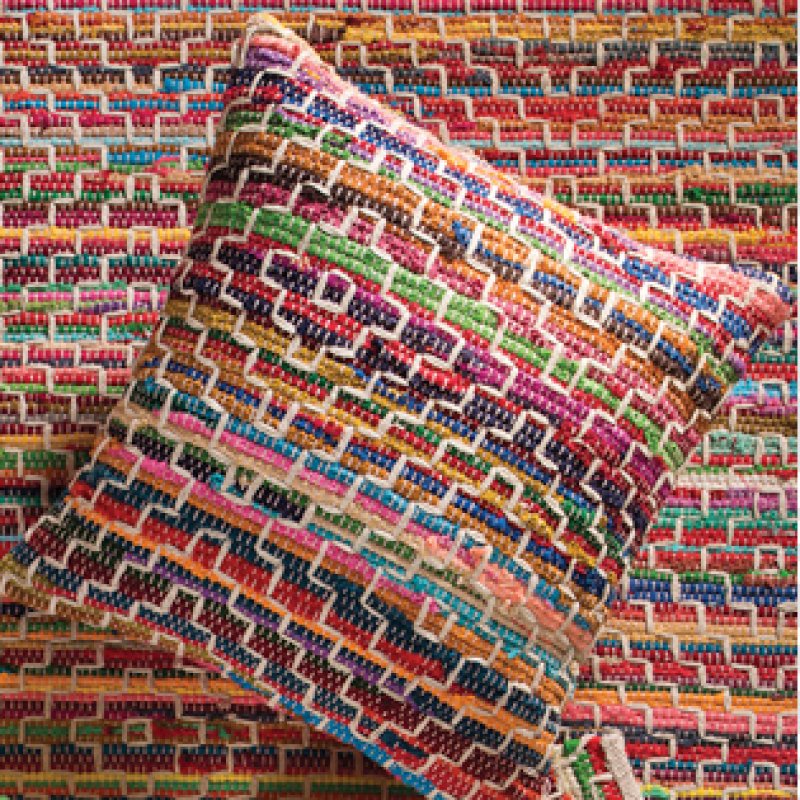 Mandira recycled cotton rag rug, 60 x 90cm