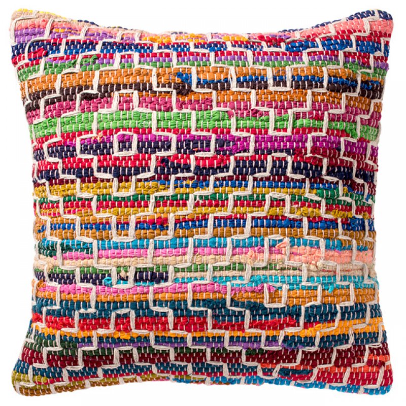 Mandira Cotton Cushion with Stitch Detail
