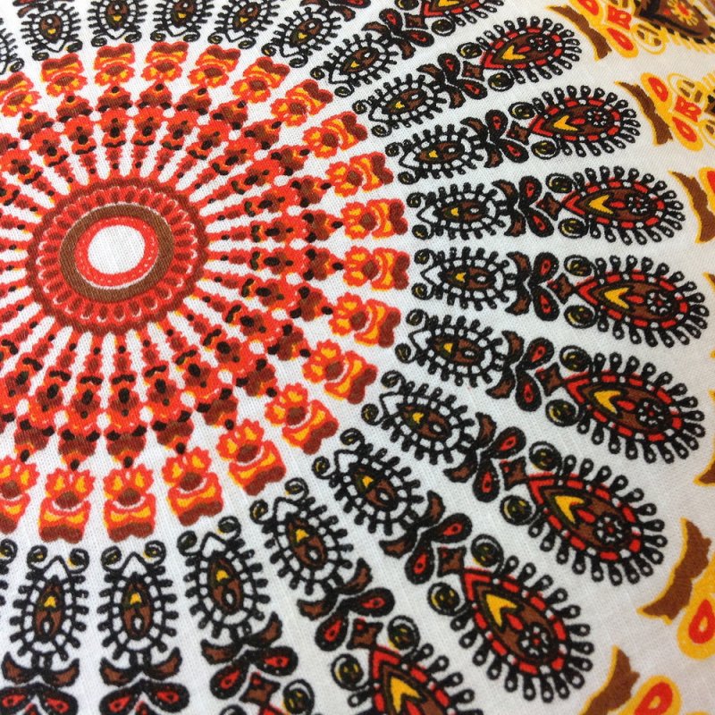 Μαξ. Mandala 40x40 - Πορτοκαλί