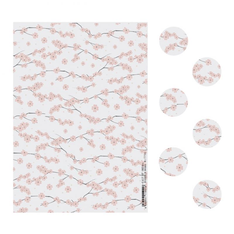 Sticker sheet-Pink blossom (24)