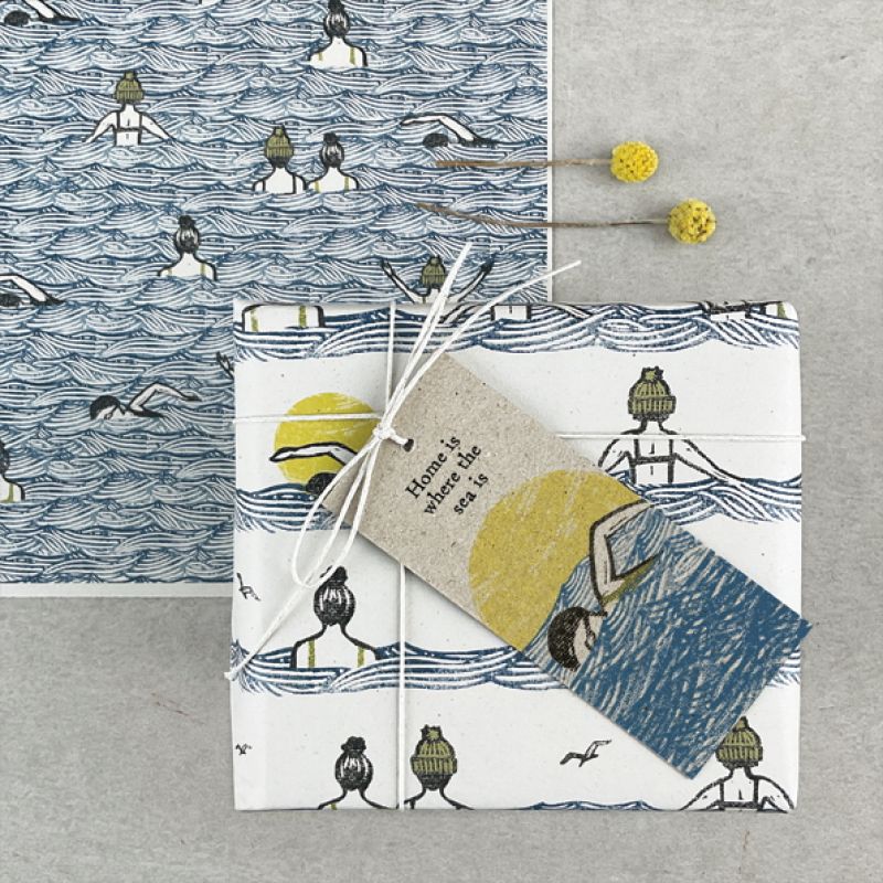 Swimmer tag-Home is where the sea is